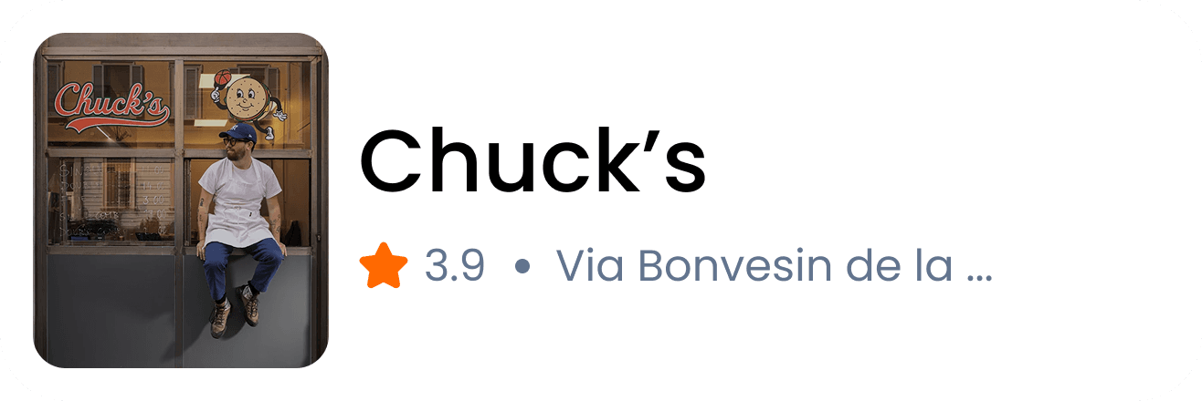 Street Burger recommendation card