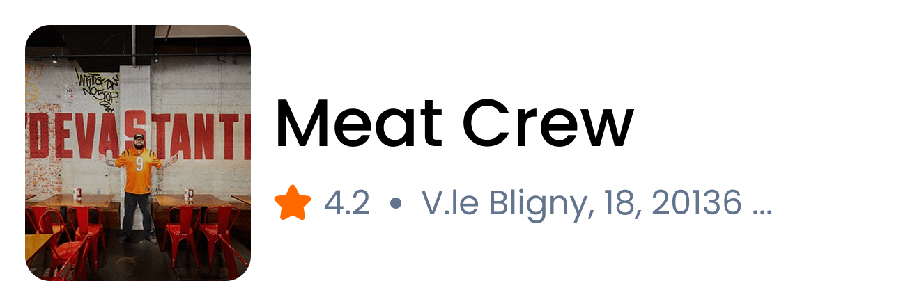 Distance rating card